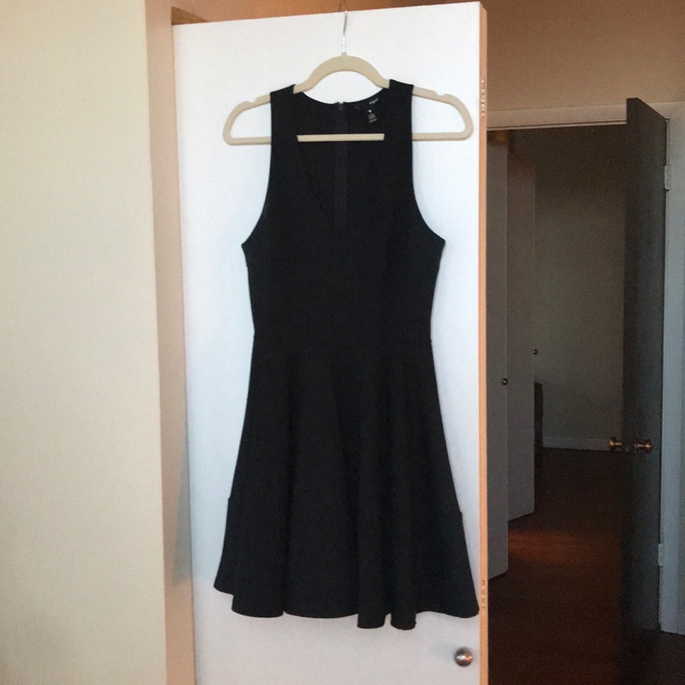 Aqua fit and flare dress